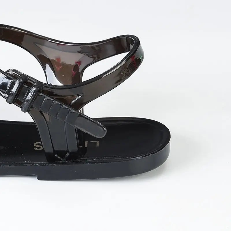 Sandalias Taco Bajo Ónix