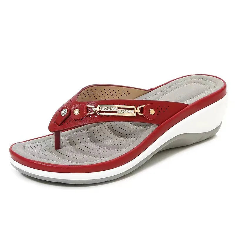 Sandalias Cuña Julieta Metal
