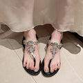 Sandalias Chatas Mora Strass