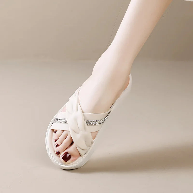 Sandalias Plataforma Perlado