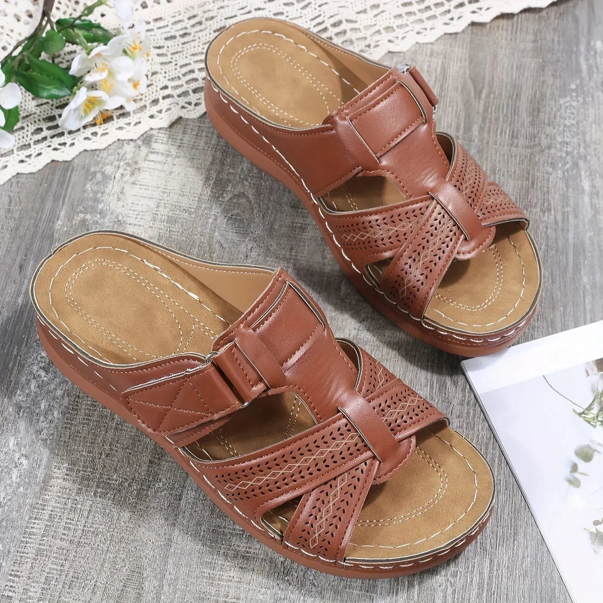 Sandalias Cuña Confort Renata