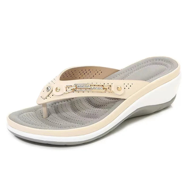 Sandalias Cuña Julieta Metal