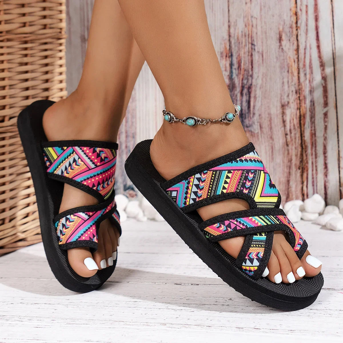 Sandalias Plataforma Étnica Cuzco