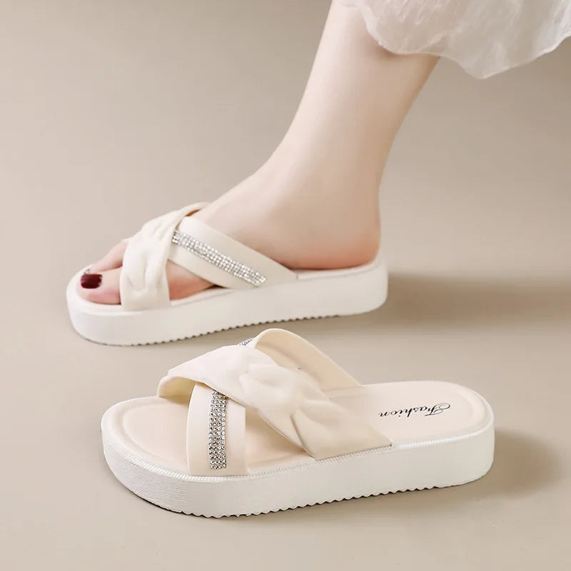 Sandalias Plataforma Perlado