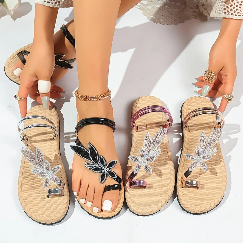 Sandalias Doble Uso Hoja Tropical
