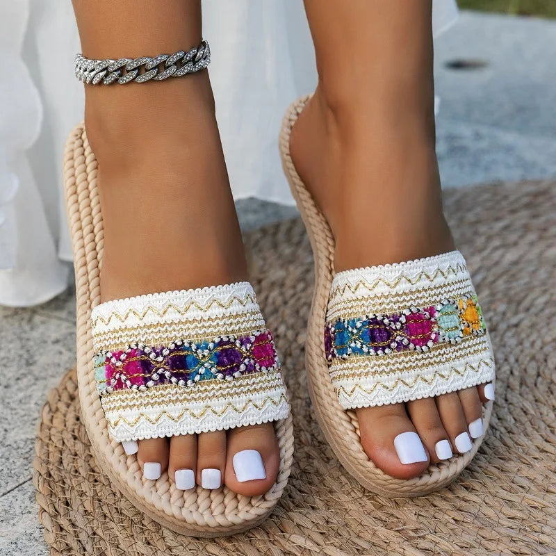 Sandalias Flecos Étnica Tilcara