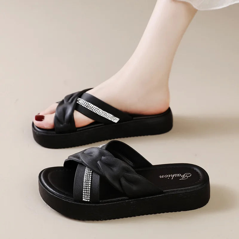 Sandalias Plataforma Perlado