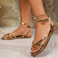 Sandalias Doradas Mykonos