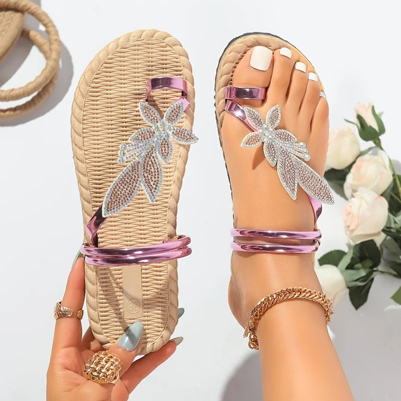 Sandalias Doble Uso Hoja Tropical